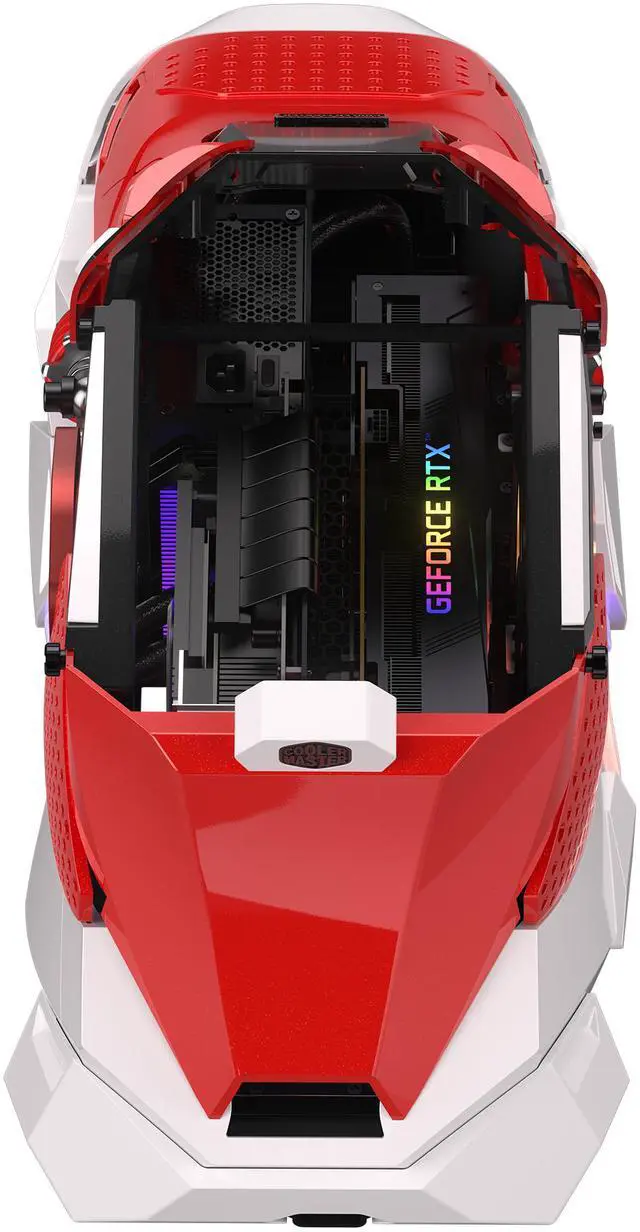 Alt view image 14 of 14 - Cooler Master Sneaker-X ITX | AIO | Power | PC Case, 360mm Flux AIO,  V850W SFX Gold PSU, 300mm GPU Mount Compatible Gigabyte RTX 5070 Ti Eagle |RX 9070 XT Gaming OC, DIY Customize Build