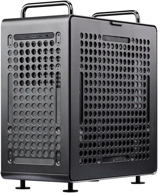 Alt view image 5 of 10 - Cooler Master QUBE 540 High-Airflow ATX Mid-Tower Case, 415mm GPU Clearance Max, Designed Ready RTX 5090|RX 9070 XT, Tempered Glass, Modular & Customizable Design, Reversible I/O Panel - Stardust Iron