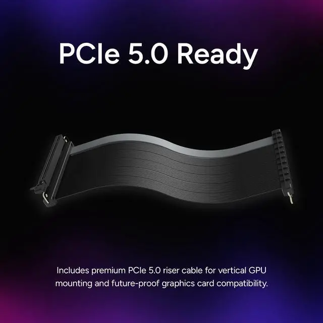 Alt view image 10 of 12 - Cooler Master MasterFrame 360 Stage LCD Open-Frame ATX PC Case, Front LCD Display, 430mm GPU Max, 360mm Radiator Support, Supports Up to 12 x120mm Fans, PCIe 5.0 Riser, USB4 Type-C, Vertical GPU Mount