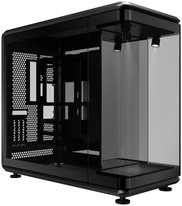 Main image of Cooler Master MasterFrame 360 Panorama Open-Frame ATX PC Case, 3-Side Panoramic Tempered Glass, 430mm GPU Max, 360mm Radiator Support, PCIe 5.0, Supports Up to 12 x 120mm Fans, USB4 Type-C