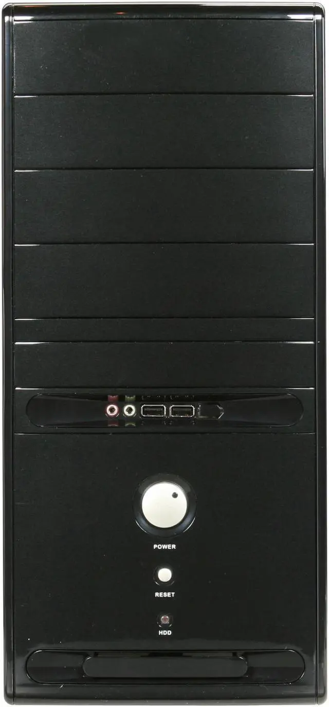 Alt view image 2 of 9 - HEC 6C28BB8S Black Steel ATX Mid Tower Computer Case
