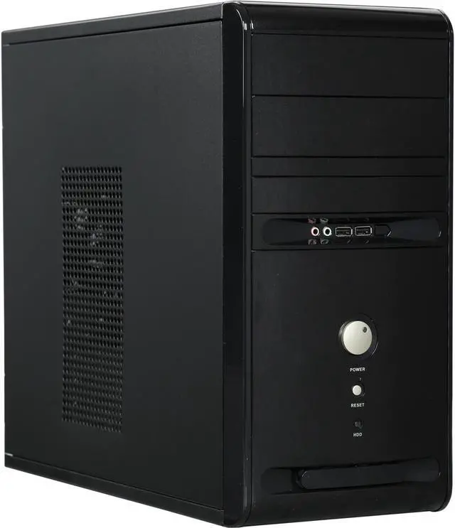 Main image of HEC 6K28BB8F Black 0.8mm SECC Steel Micro ATX Mini Tower Computer Case