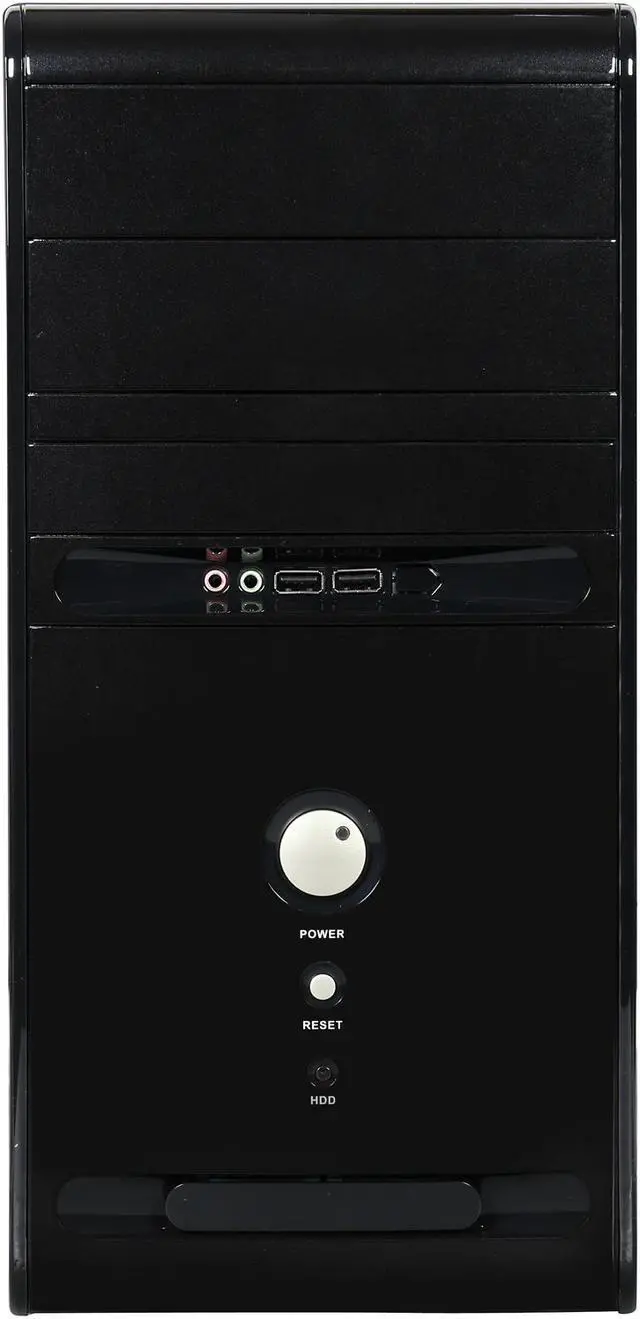 Alt view image 2 of 9 - HEC 6K28BB8F Black 0.8mm SECC Steel Micro ATX Mini Tower Computer Case