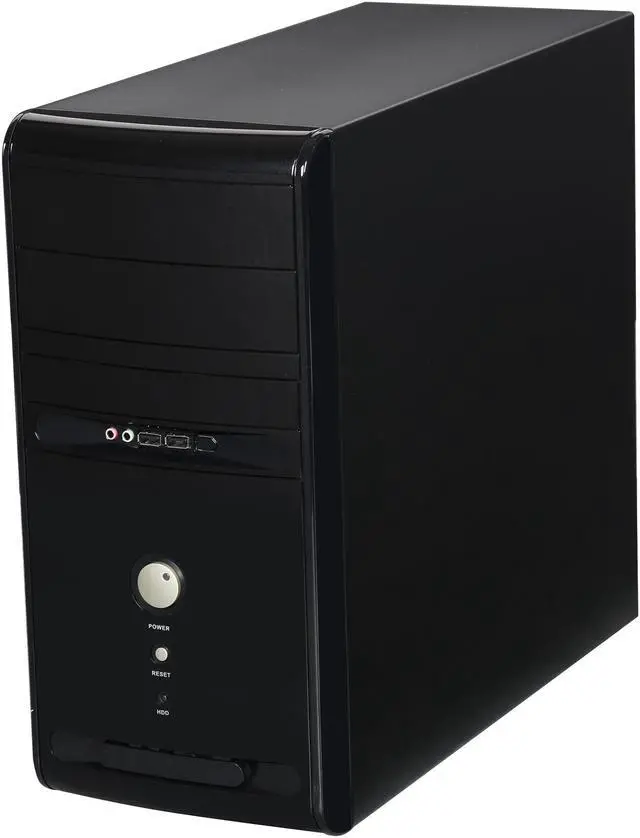 Alt view image 3 of 9 - HEC 6K28BB8F Black 0.8mm SECC Steel Micro ATX Mini Tower Computer Case
