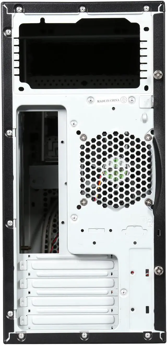 Alt view image 8 of 9 - HEC 6K28BB8F Black 0.8mm SECC Steel Micro ATX Mini Tower Computer Case