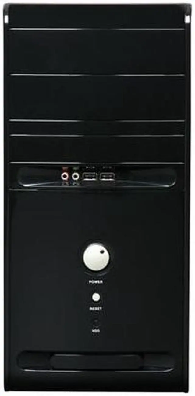 Alt view image 2 of 9 - HEC 6K28BBX585 Black 0.8mm SECC Steel Micro ATX Mini Tower Computer Case 585W Power Supply