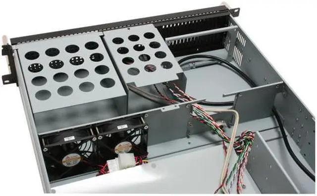 Alt view image 5 of 6 - hec RA251C00F 1.2 mm Thickness 2U Rackmount Server Case 2 External 5.25" Drive Bays