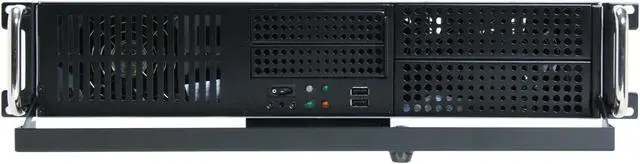 Alt view image 4 of 9 - hec RA251C00F w HEC500TDBTF 1.2 mm Thickness 2U Rackmount Server Case 500W 2 External 5.25" Drive Bays