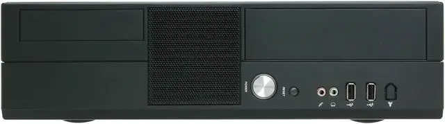 Alt view image 3 of 14 - hec Black 0.7mm Thickness SECC 7K09 Micro ATX Media Center / HTPC Case with 270W FLEX Power Supply