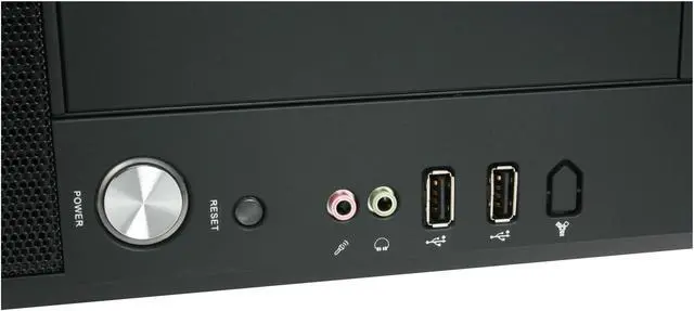 Alt view image 4 of 14 - hec Black 0.7mm Thickness SECC 7K09 Micro ATX Media Center / HTPC Case with 270W FLEX Power Supply