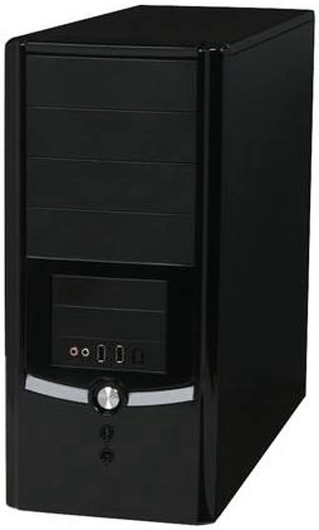 Alt view image 3 of 11 - HEC 6C11BB Black 0.8mm SECC Steel ATX Mid Tower Computer Case