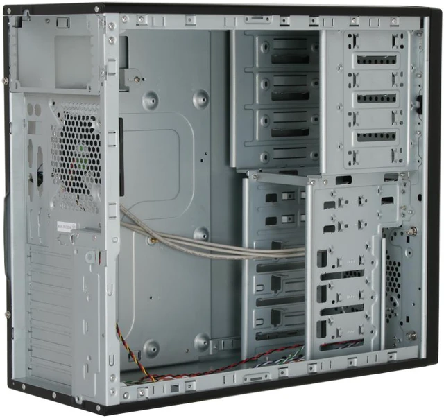 Alt view image 6 of 11 - HEC 6C11BB Black 0.8mm SECC Steel ATX Mid Tower Computer Case