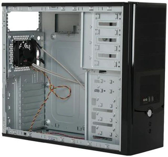 Alt view image 8 of 11 - HEC 6C11BB Black 0.8mm SECC Steel ATX Mid Tower Computer Case