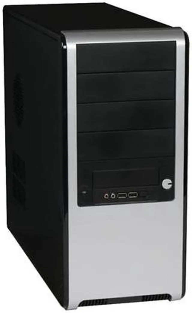 Main image of HEC 6C60BS Black / Silver Steel ATX Mid Tower Computer Case