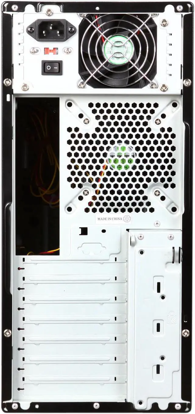Alt view image 8 of 9 - HEC 6C28BBOH48D Black 0.8mm SECC Steel ATX Mid Tower Computer Case 485W Power Supply