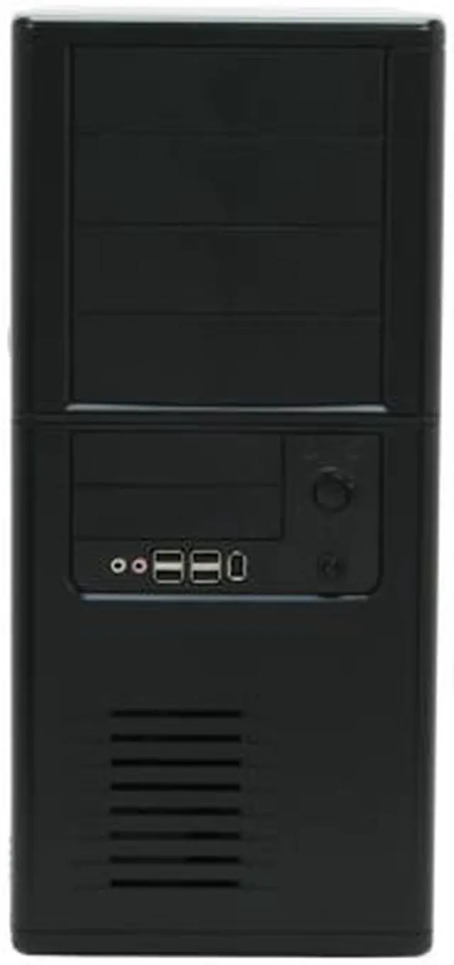 Alt view image 2 of 11 - HEC 6AR6BB2F Black Steel ATX Mid Tower Computer Case