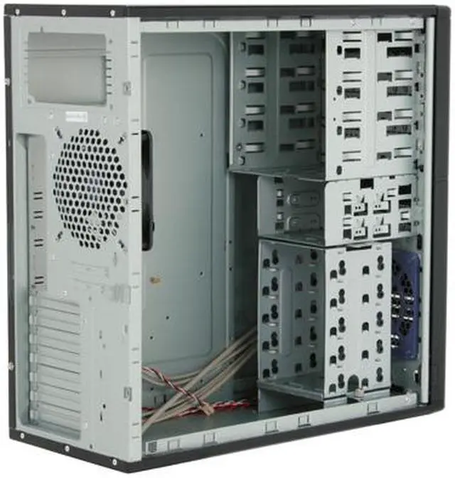 Alt view image 6 of 11 - HEC 6AR6BB2F Black Steel ATX Mid Tower Computer Case