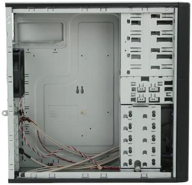 Alt view image 7 of 11 - HEC 6AR6BB2F Black Steel ATX Mid Tower Computer Case