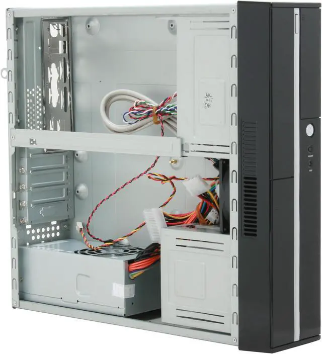 Alt view image 7 of 12 - hec Black 0.7mm Thickness SECC Steel 7KJ9 Micro ATX Media Center / HTPC Case w/270W Power Supply