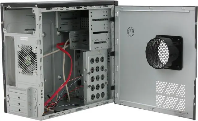 Alt view image 5 of 11 - HEC 6T Series 6T10BB Black 0.7mm SECC Steel Micro ATX Mini Tower Computer Case
