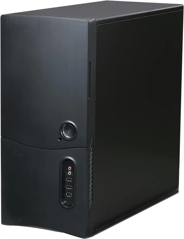 Alt view image 3 of 10 - HEC 6A34BB Black 0.8mm SECC Steel ATX Mid Tower Computer Case