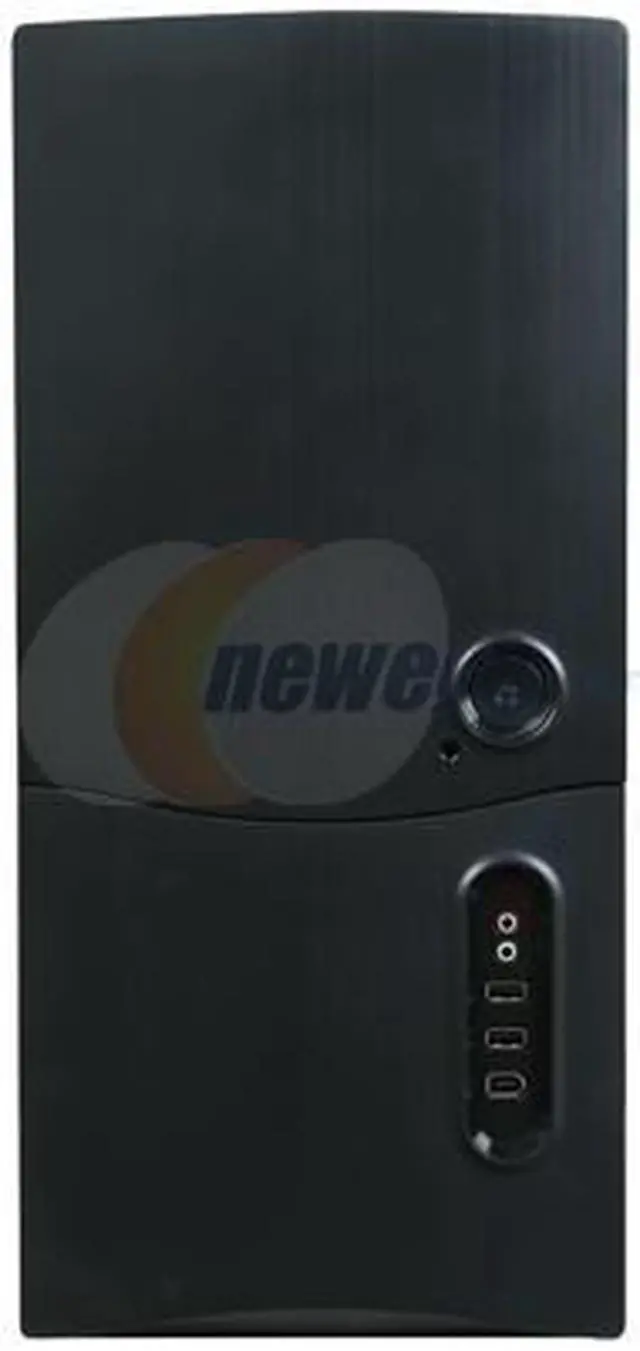 Alt view image 2 of 10 - HEC 6A34BB Black 0.8mm SECC Steel ATX Mid Tower Computer Case