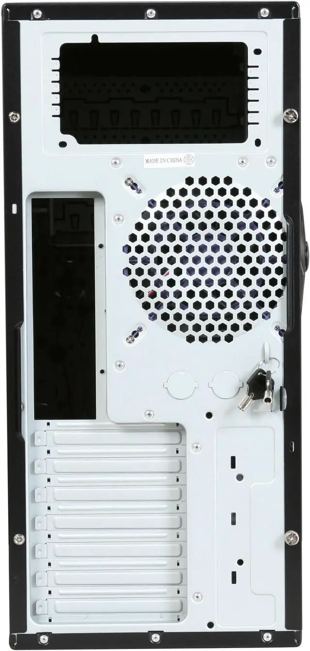 Alt view image 9 of 10 - HEC 6A34BB Black 0.8mm SECC Steel ATX Mid Tower Computer Case