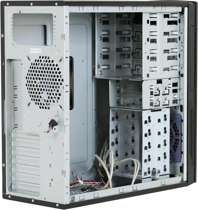 Alt view image 5 of 10 - HEC 6A34BB Black 0.8mm SECC Steel ATX Mid Tower Computer Case