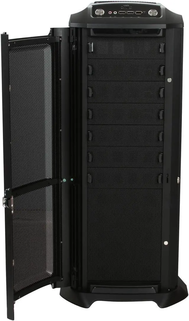 Alt view image 4 of 10 - HEC 98 98R9BB Black 1.0 mm thickness SECC or aluminum ATX Full Tower Computer Case