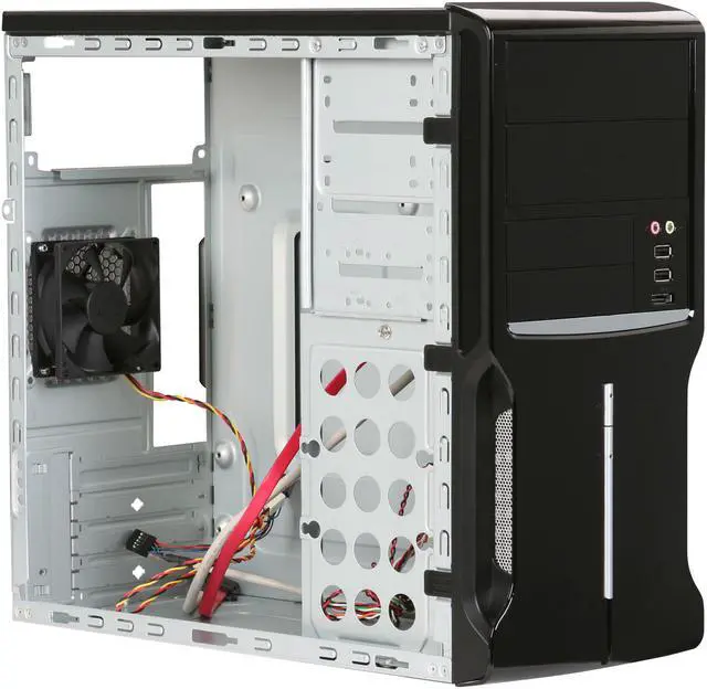 Alt view image 8 of 11 - HEC 6T Series 6T18BB Black 0.6mm SECC Micro ATX Mini Tower Computer Case