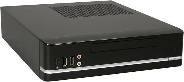 Alt view image 9 of 10 - HEC 8K 8K01BBA20 Black 0.7mm Thickness SECC (Japanese Steel Metal) Mini-ITX Desktop Computer Case 200W Power Supply