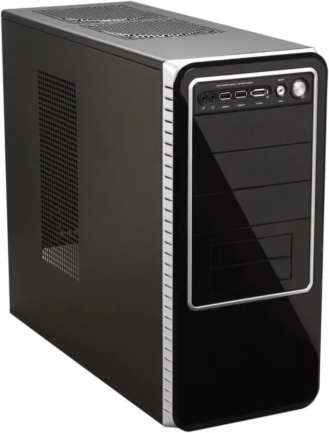 Main image of HEC 63RABB Black Steel ATX Mid Tower Computer Case - OEM