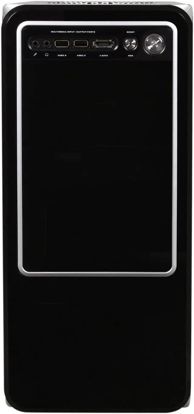 Alt view image 2 of 9 - HEC 63RABB Black Steel ATX Mid Tower Computer Case - OEM