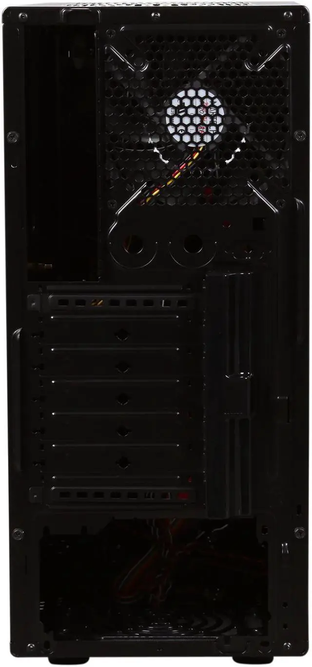 Alt view image 8 of 9 - HEC 63RABB Black Steel ATX Mid Tower Computer Case - OEM