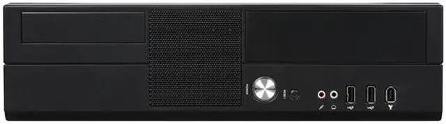 Alt view image 2 of 8 - hec Black 0.7mm Thickness SECC Steel 7K09BBA30FNRX Micro ATX Media Center 300W Power Supply / HTPC Case