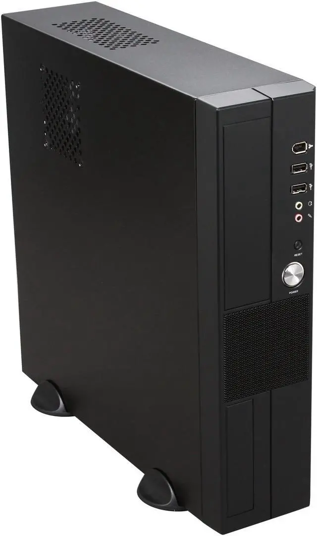 Alt view image 7 of 8 - hec Black 0.7mm Thickness SECC Steel 7K09BBA30FNRX Micro ATX Media Center 300W Power Supply / HTPC Case
