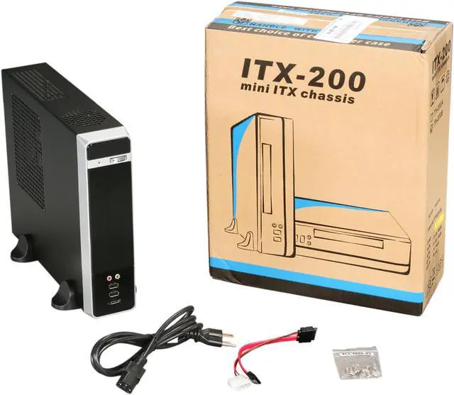 Alt view image 8 of 8 - hec Black 0.7mm Thickness SECC (Japanese Steel Metal) ITX ITX200B Mini ITX Media Center / HTPC Case