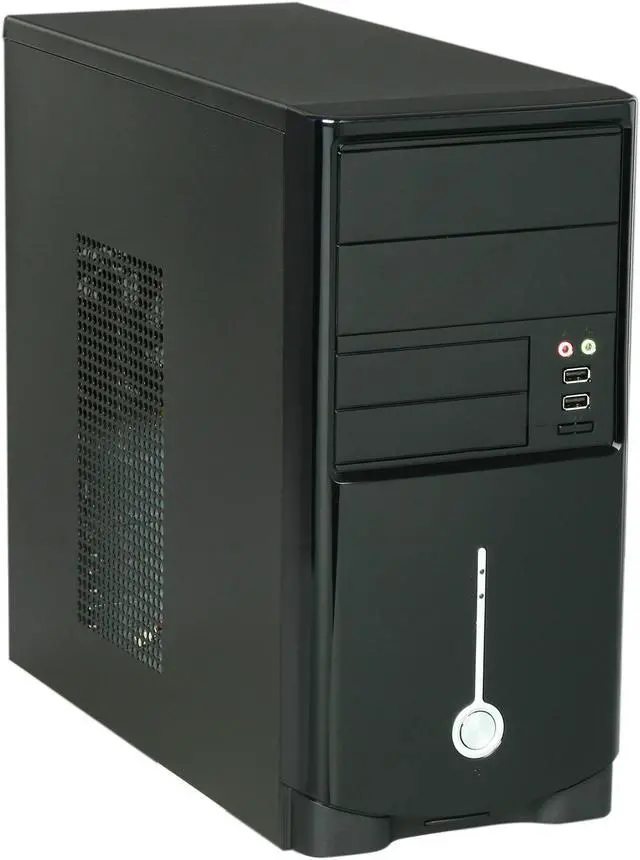 Main image of HEC 6T Series 6T10LOH400 Black SECC Steel Micro ATX Mini Tower Computer Case with E-SATA included 400W Power Supply