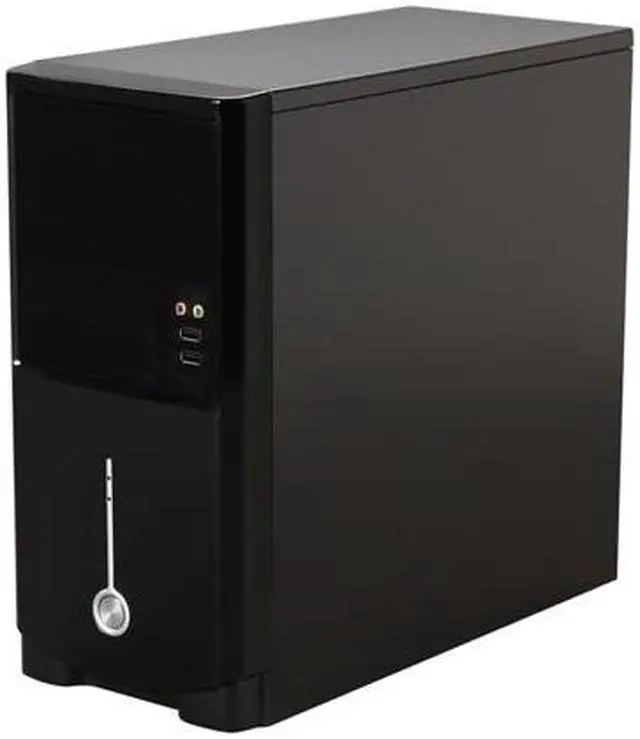 Alt view image 3 of 9 - HEC 6T Series 6T10LITE Black SECC Steel Micro ATX Mini Tower Computer Case with E-SATA included