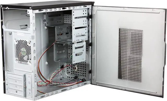 Alt view image 5 of 9 - HEC 6T Series 6T10LITE Black SECC Steel Micro ATX Mini Tower Computer Case with E-SATA included