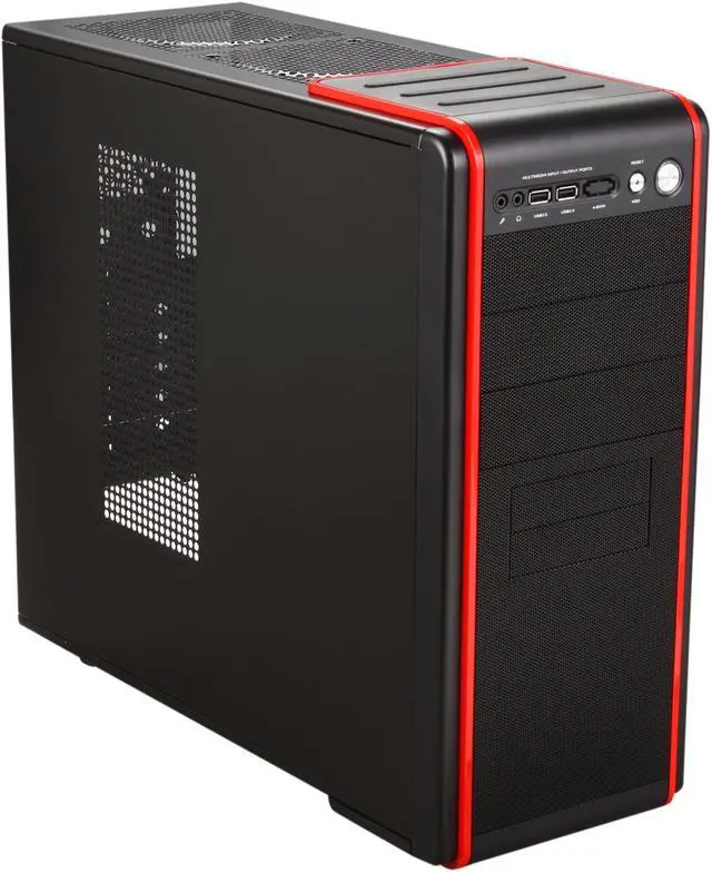 Main image of HEC 63R3BR Black Steel ATX Mid Tower Computer Case - OEM
