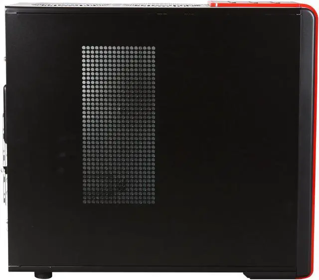 Alt view image 4 of 9 - HEC 63R3BR Black Steel ATX Mid Tower Computer Case - OEM