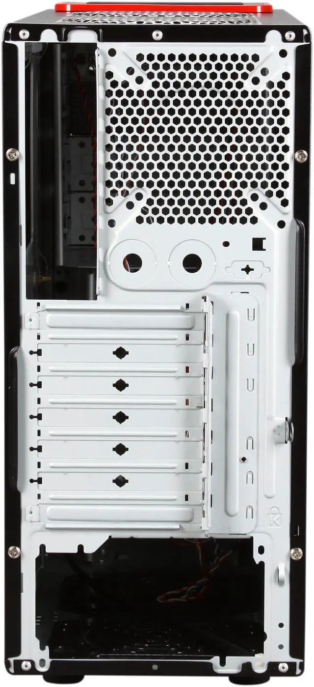 Alt view image 8 of 9 - HEC 63R3BR Black Steel ATX Mid Tower Computer Case - OEM