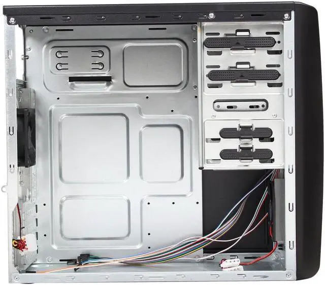 Alt view image 4 of 10 - HEC Vigilance-CIA Black 0.5 mm Thickness SGCC Micro ATX Mini Tower Computer Case with 8cm Fan, 1x USB3.0 and HD Audio