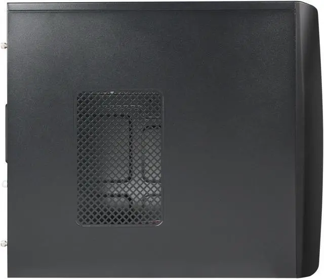 Alt view image 4 of 9 - HEC Vigilance400 Black 0.5 mm Thickness SGCC Micro ATX Mini Tower Computer Case with Dual 8cm Fan, 2x USB2.0, Audio HP400 400W Power Supply