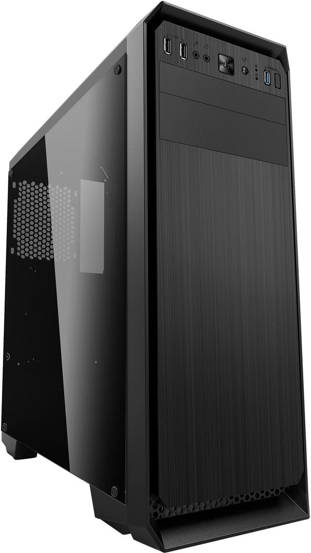 Main image of Compucase HEC HX320 Mid Tower with Full Transparent Acrylic Side Panel and USB 3.0