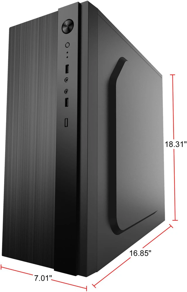 Open Box: Compucase HEC HX300 Mid Tower with Full Transparent Acrylic ...