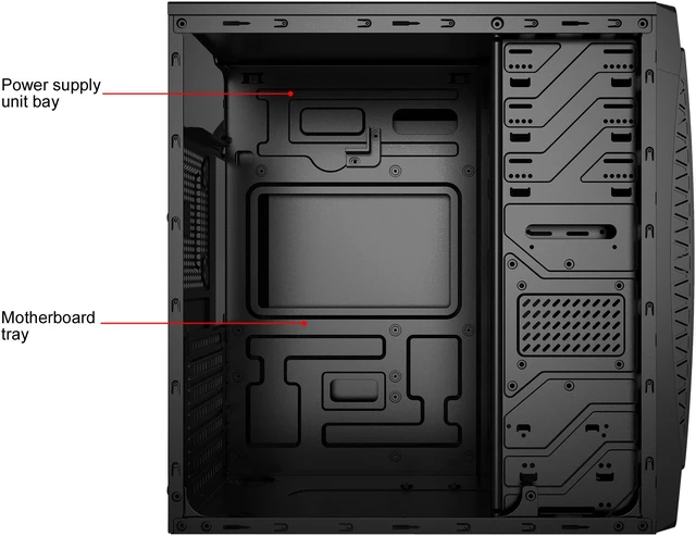 Open Box: Compucase HEC HX310 Mid Tower with Full Transparent Acrylic ...