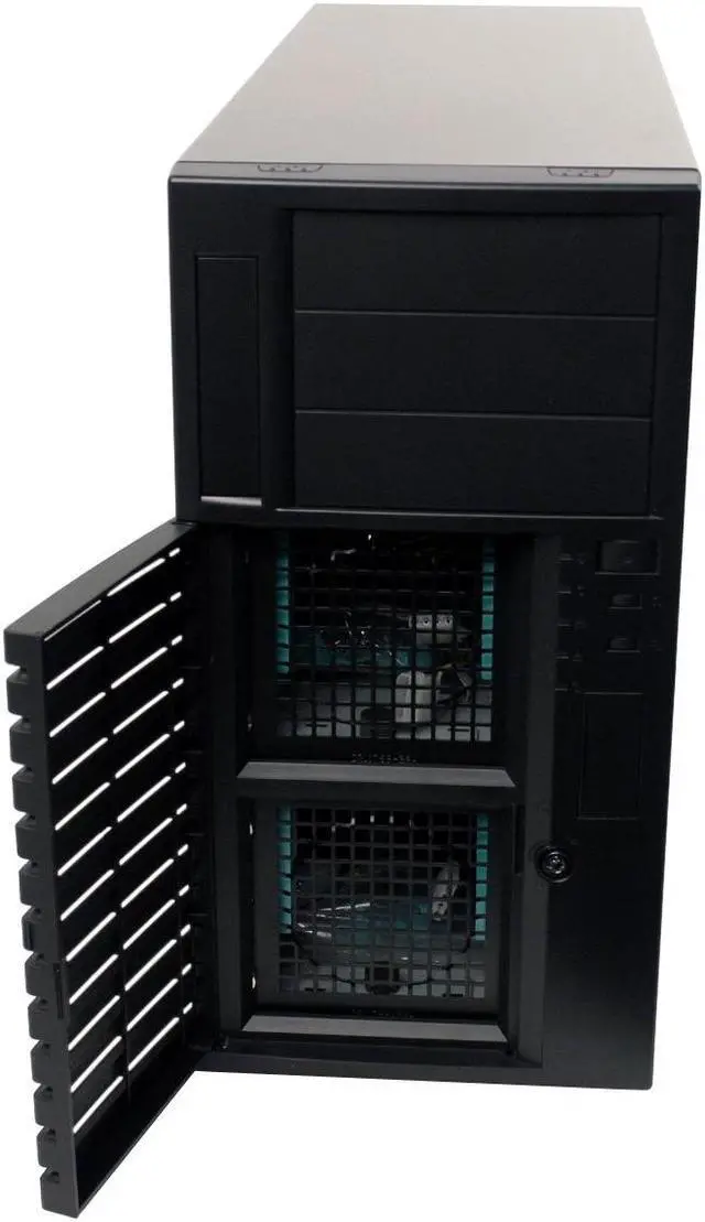 Alt view image 4 of 9 - CHENBRO SR10769-BK Black 1.0 mm SECC Server Case 3 External 5.25" Drive Bays