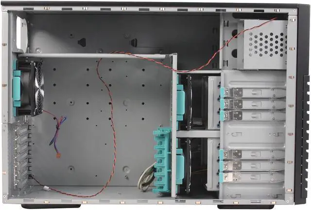 Alt view image 6 of 9 - CHENBRO SR10769-BK Black 1.0 mm SECC Server Case 3 External 5.25" Drive Bays